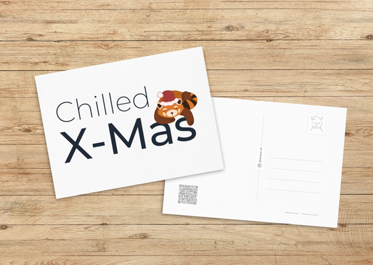 Chilled X-Mas - Recycelte Postkarte