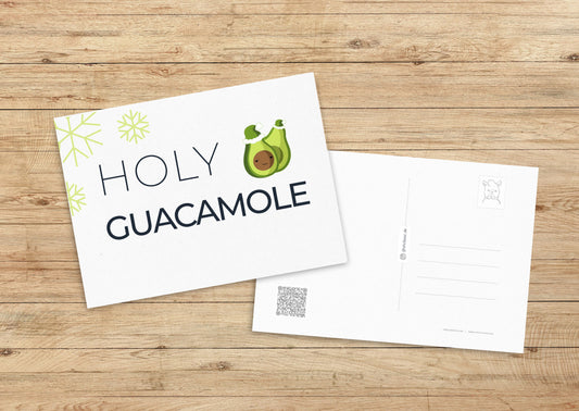 Weihnachts Avocado - Recycelte Postkarte