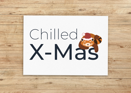 Chilled X-Mas - Recycelte Postkarte