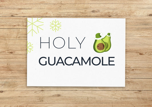 Weihnachts Avocado - Recycelte Postkarte