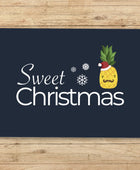 Weihnachts Ananas - Recycelte Postkarte